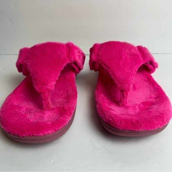 Vionic Forever Slide Women's size 9 Orthotic Sandals or EU 40 Fuzzy Hot Pink - Picture 5 of 10